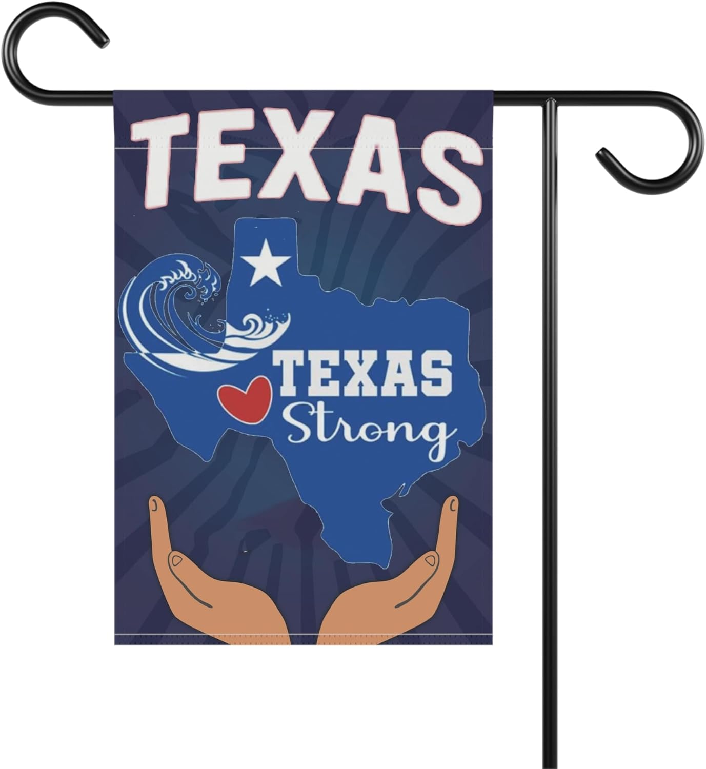Outdoor Camping In Texas - Drapeau de jardin Texas Strong, drapeau