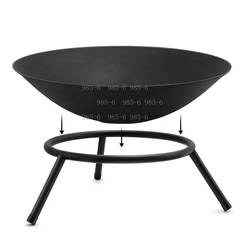 Outdoor Camping Fireplace - Brasero extérieur moderne en fonte de
