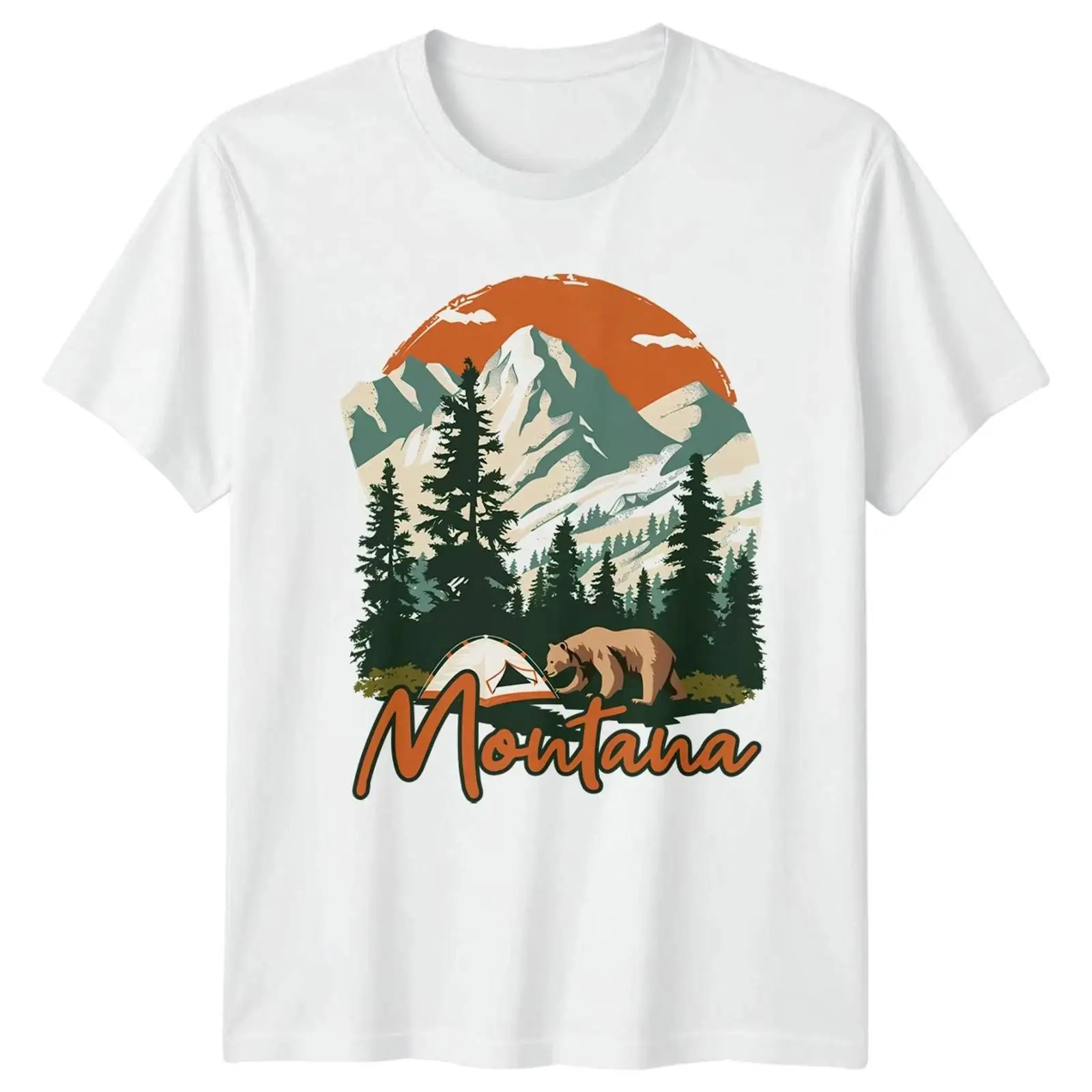 Outdoor Und Camping - Montana Bär T-shirt de camping, accessoire