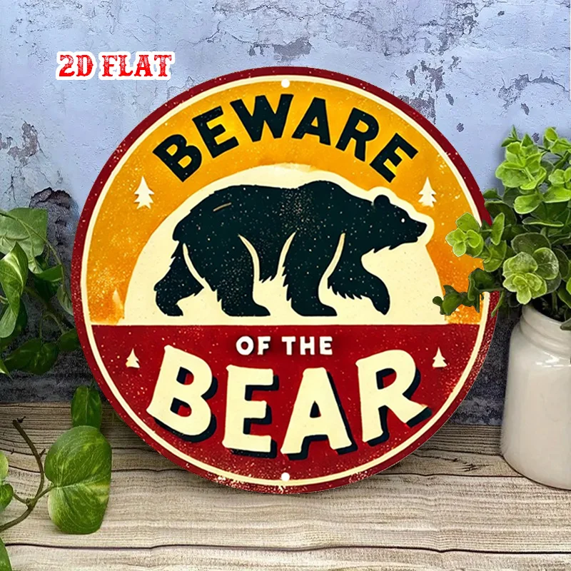 Outdoor Und Camping - Attention au Ours - Décoration murale