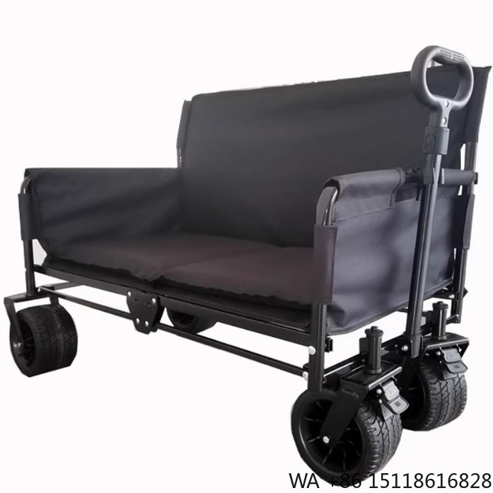 Outdoor Camping Folding Table - Chariot pliant multifonctionnel à quatre roues