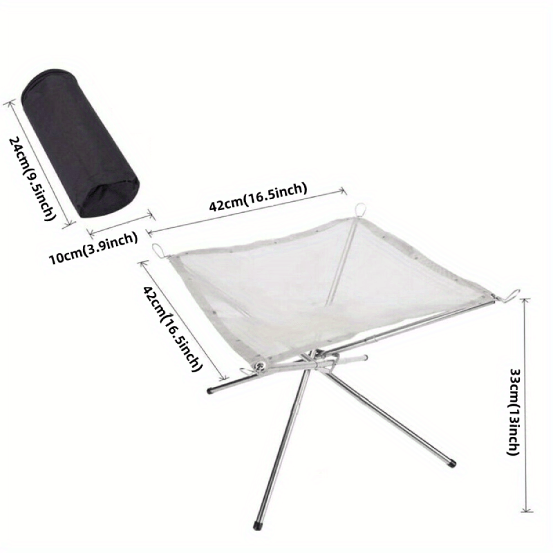 Foyer de camping pliable en ac - Outdoor Camping Fireplace avis et prix