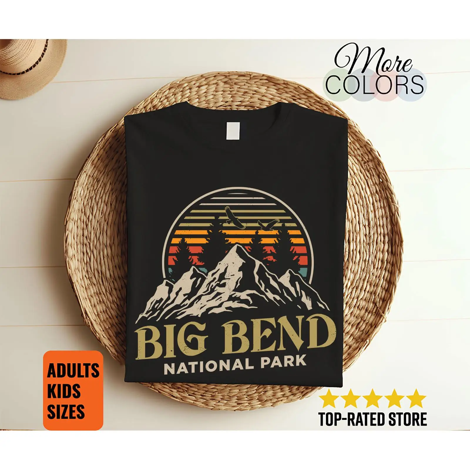T-shirt vintage Big Bend Natio - Outdoor Camping In Texas avis et prix