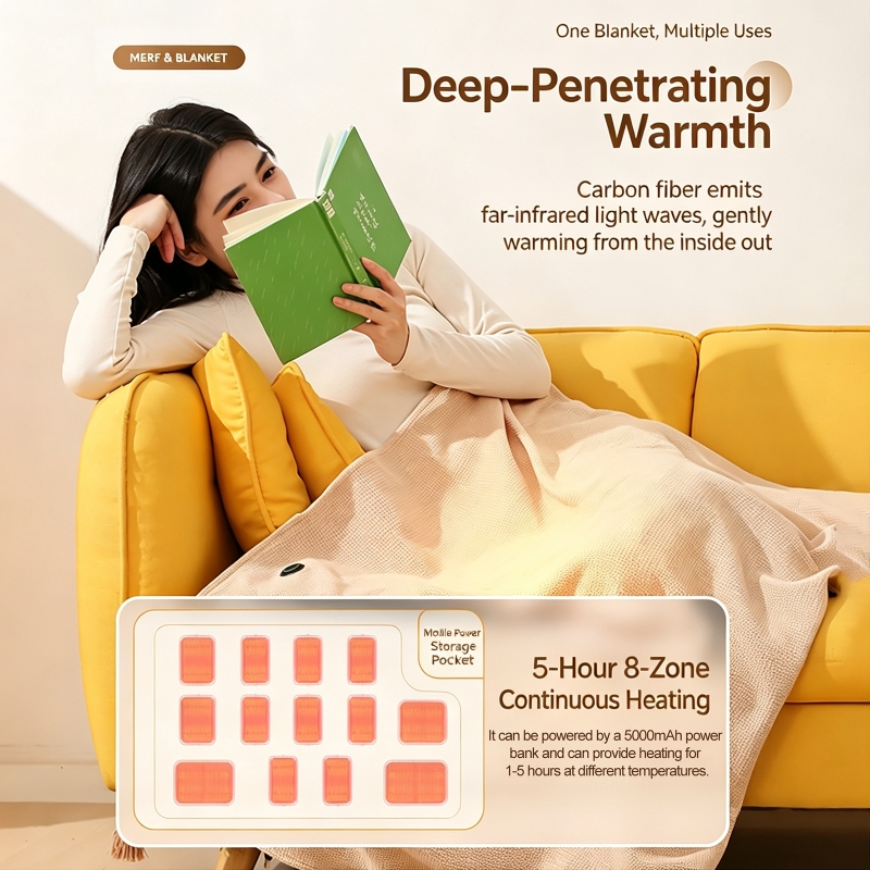 Couverture électrique alimenté - Outdoor Camping Heated Blanket avis et prix