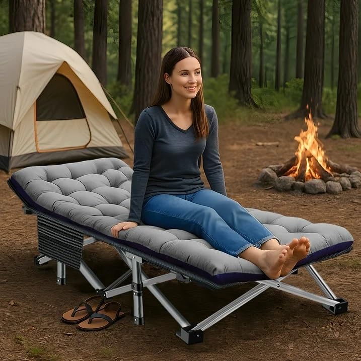 Lit de camping pliable pour ad - Outdoor Camping Cot avis et prix