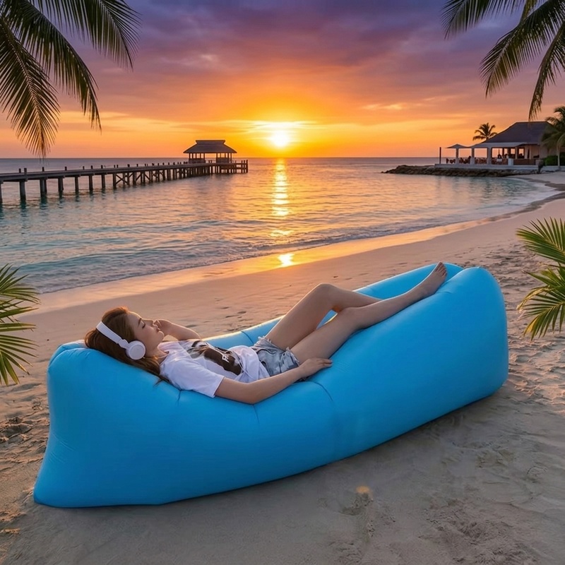 Canapé gonflable portable, fau - Outdoor Camping Couch avis et prix