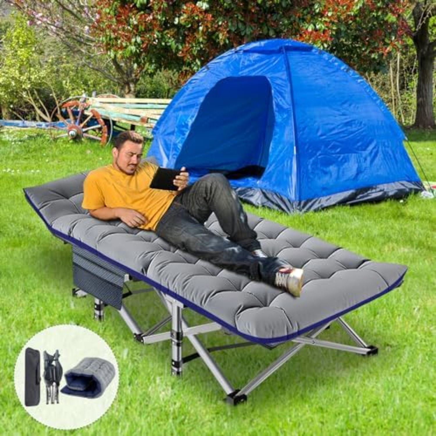 Lit de camping XXL de 32 pouce - Outdoor Camping Cot avis et prix