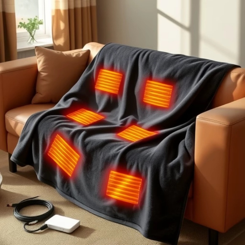 2025 NewUSB Couverture châle c - Outdoor Camping Heated Blanket avis et prix
