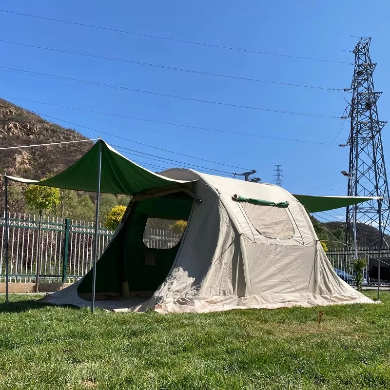 Tente tunnel gonflable d'extér - Outdoor Camping On Youtube avis et prix